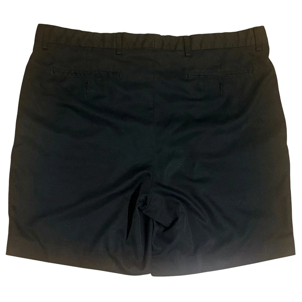 Cutter & Buck Mens Black CB DryTec Pleated Performance Golf Shorts Size 38 light